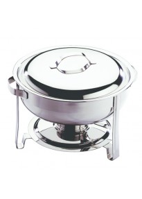 Chafing dish rond 1 brûleur alcool gélifié