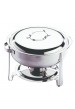 Chafing dish rond 1 brûleur alcool gélifié