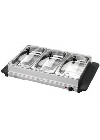 Chauffe-plat électrique 3 compartiments