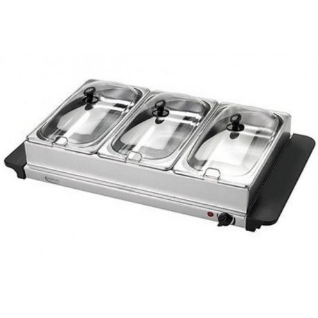 Chauffe-plat &eacute;lectrique 3 compartiments