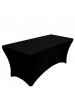 Housse de table noire pour table rectangulaire