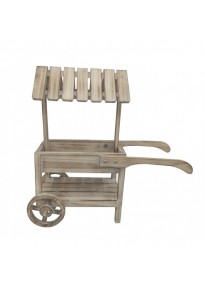 Petit chariot en bois 2 niveaux 61cm