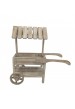 Petit chariot en bois 2 niveaux 61cm