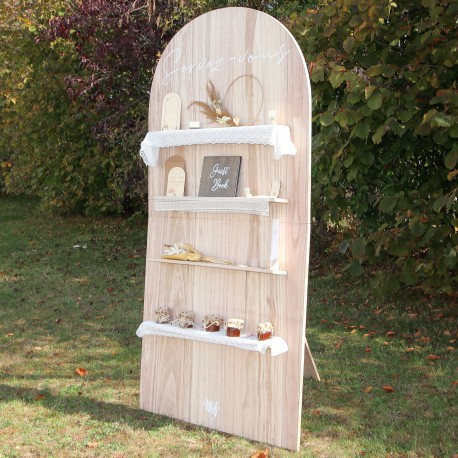 PRESENTOIR EN BOIS FORME ARCHE