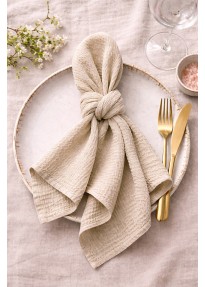Serviette Gaze de coton Lin
