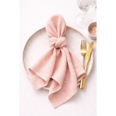 Serviette Gaze de coton Vieux rose