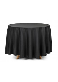 Nappe en tissu ronde noire 230cm