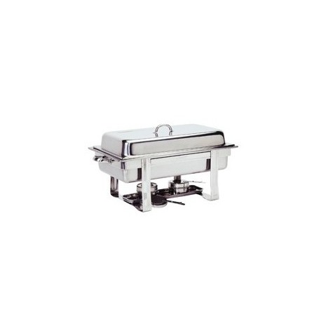 Chafing Dish rectangulaire alcool g&eacute;lifi&eacute; 2 br&ucirc;leurs