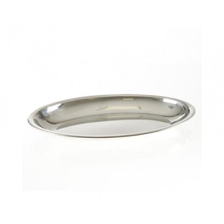 Plat oval inox 23 cm