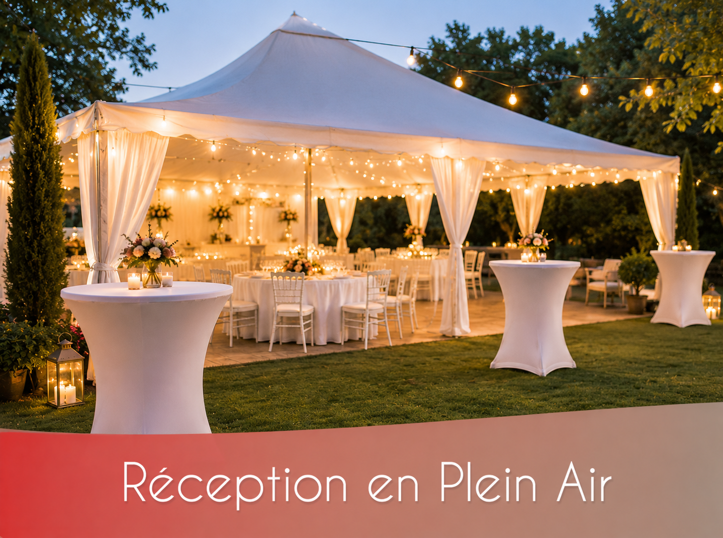 Reception en plein air